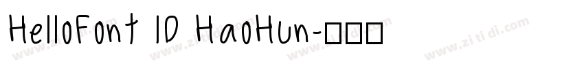 HelloFont ID HaoHun字体转换
